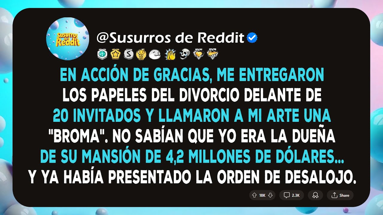 La familia de mi marido se burló de mi arte en Acción de Gracias y luego me entregó los papeles del