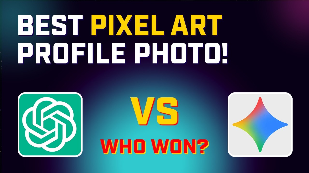 ChatGPT vs Gemini: Creating a YouTube Pixel Art Profile Picture with AI (Beginner Tutorial)
