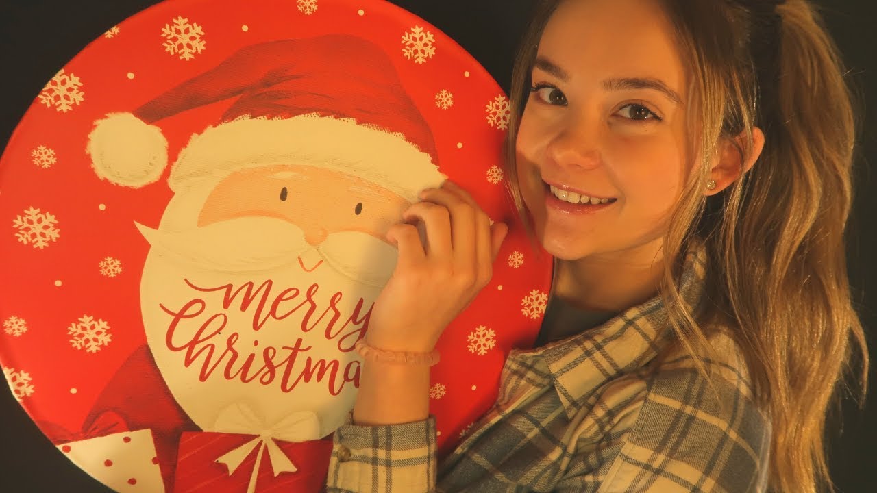 ASMR Secret Santa Unboxing!! 🎄🎁 Crinkles, Tapping, Ear To Ear Whispers & Sounds