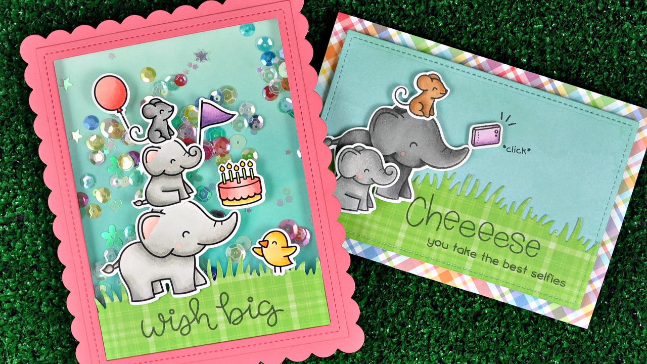 Intro to Elphie Selfie + 2 cards from start to finish