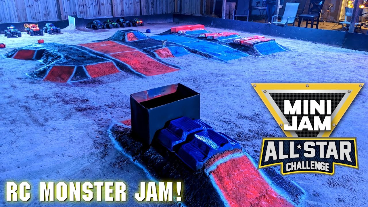 CRAZY BACKYARD RC MONSTER JAM  - All Star Challenge TWO!