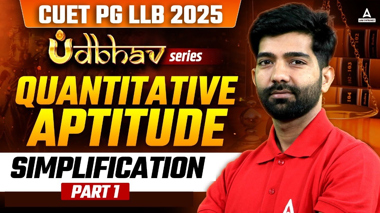 Quantitative Aptitude Simplification For CUET PG LLB 2025 | CUET PG LLB Quantitative Aptitude