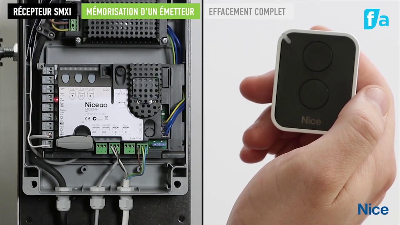 Comment programmer un émetteur Nice SMXI en mode II ?