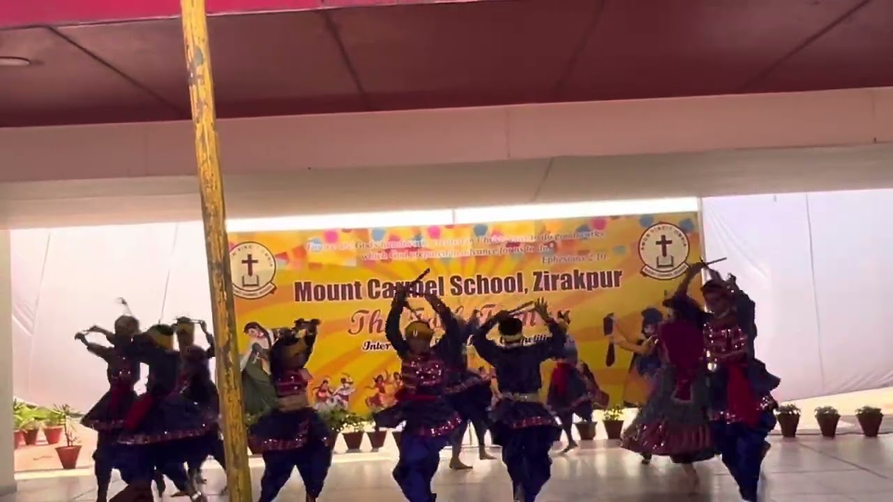 Aksips 41 Winners of Inter School Folk Dance Competition 2024 || at Mount Carmel School Zirakpur