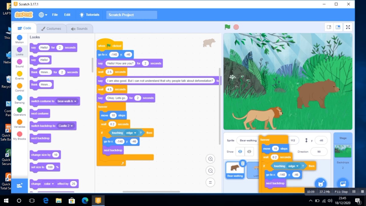 How to use if-then block in Scratch?