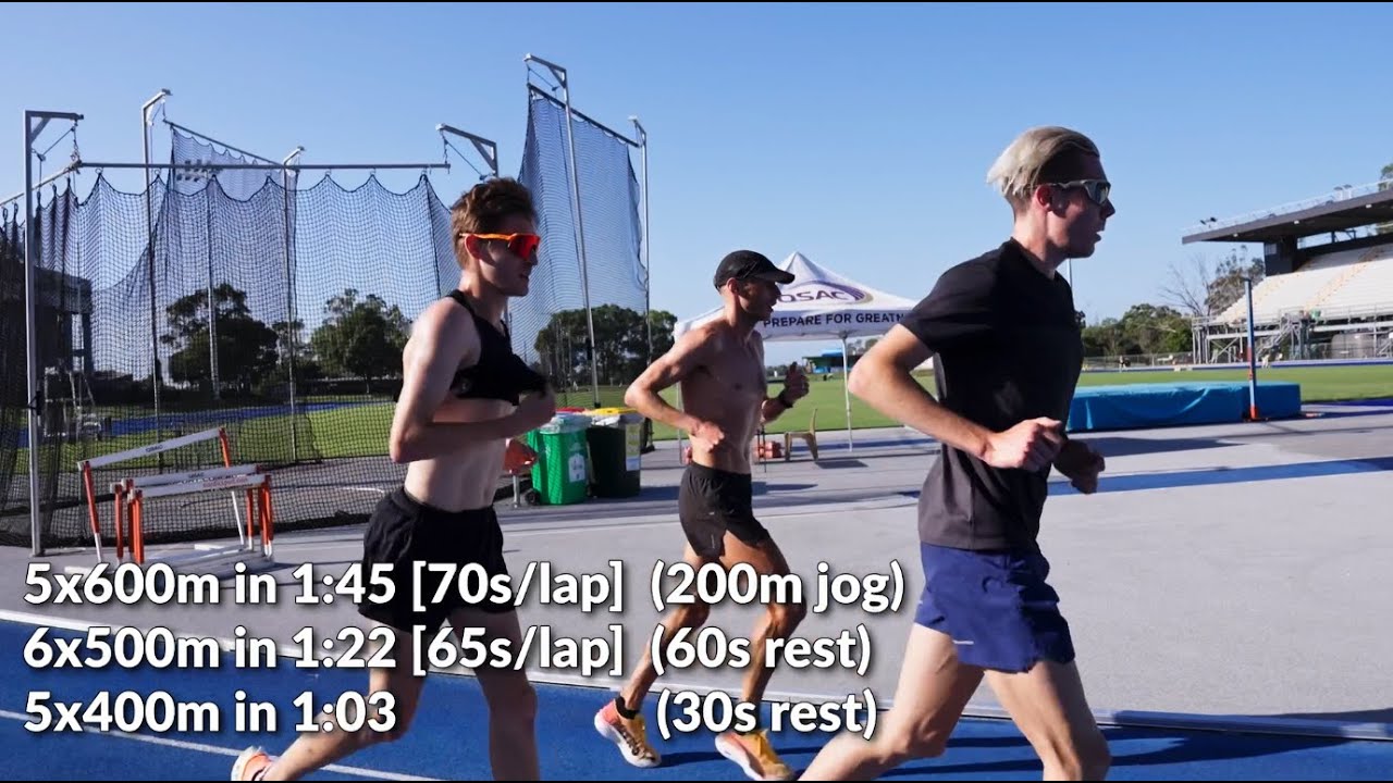 8k Speed Session ft. Olympic Finalist & 2:09 Marathoner - Ryan Gregson, Tim Vincent, Liam Boudin