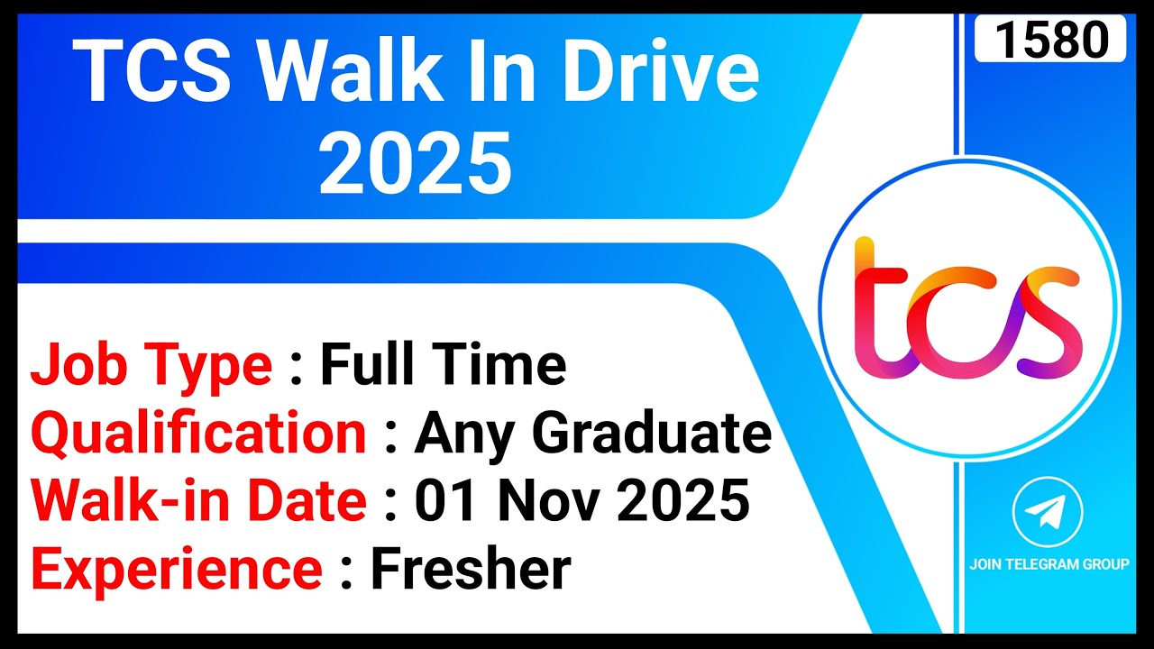 TCS Walk In Drive 2025  | TCS Pune Jobs | Pune IT Company Jobs | Graduate Jobs