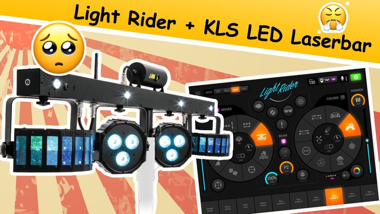 KLS LED Laser Bar mit Light Rider nutzen