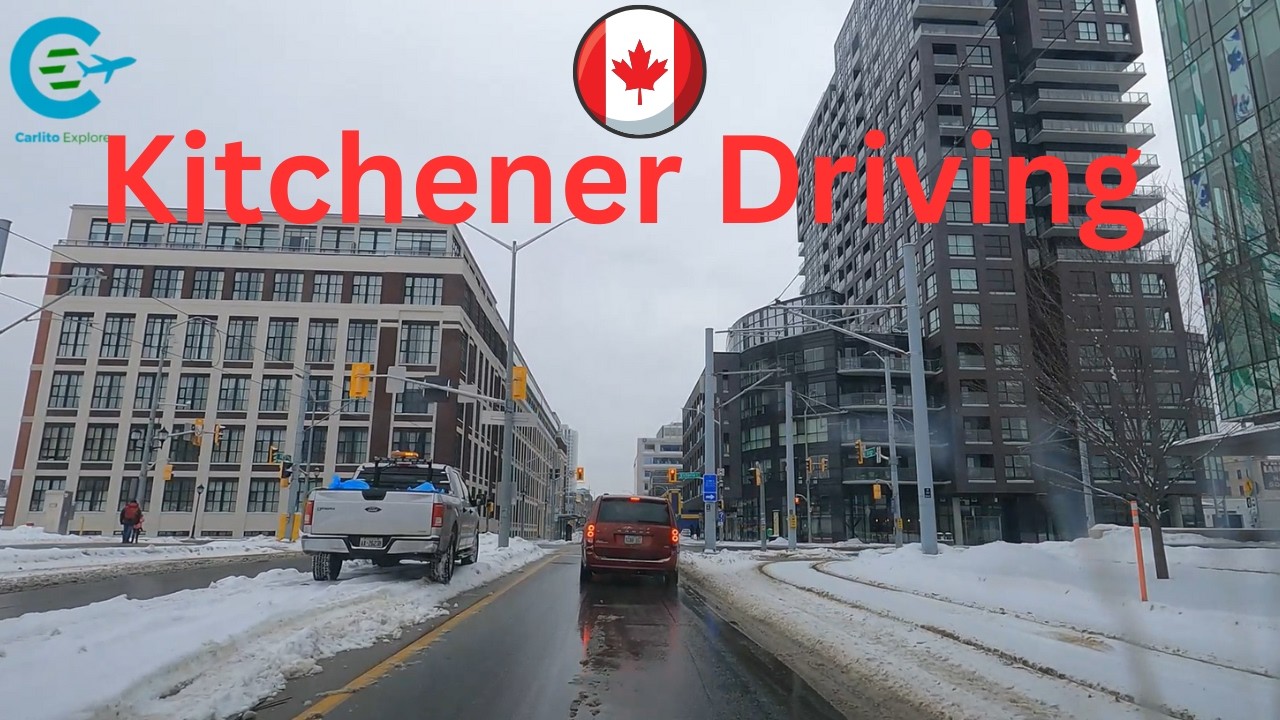 Waterloo Driving Tour After Big Snowfall 4K HDR | Virtual Driving Tour Snowfall in Waterloo.
