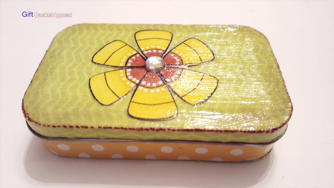 Переработанная жестяная банка Altoid | Mod Podge Crafts