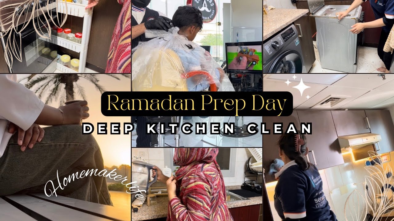 Ramadan Prep Day Vlog | Morning Walk, Salon Haircut & Full Kitchen Clean🌙
