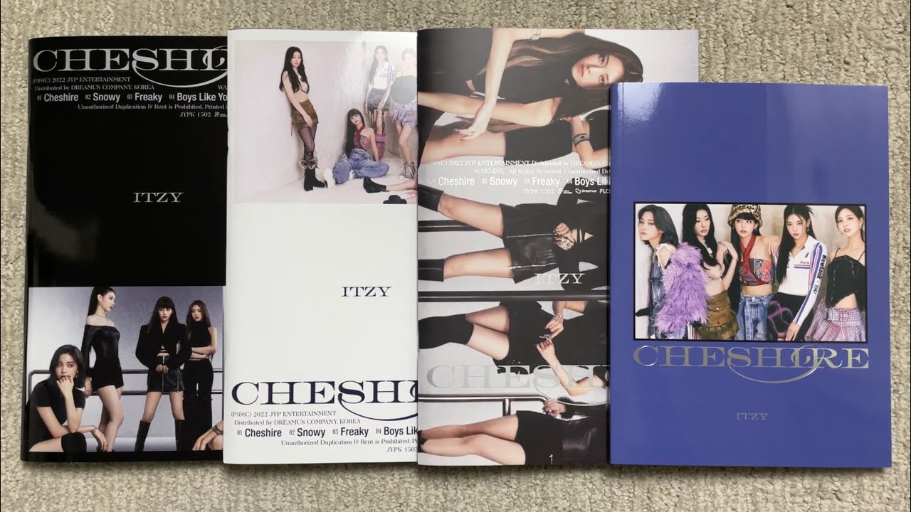 ♡Распаковка 6-го мини-альбома ITZY Cheshire (A, B, C и ограниченная версия)♡