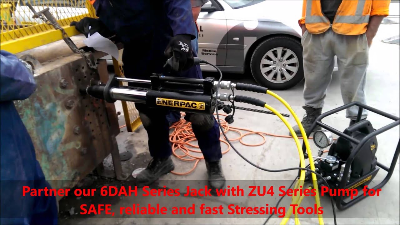 Enerpac Mono Strand Stressing Jack and ZU4 Series Pump
