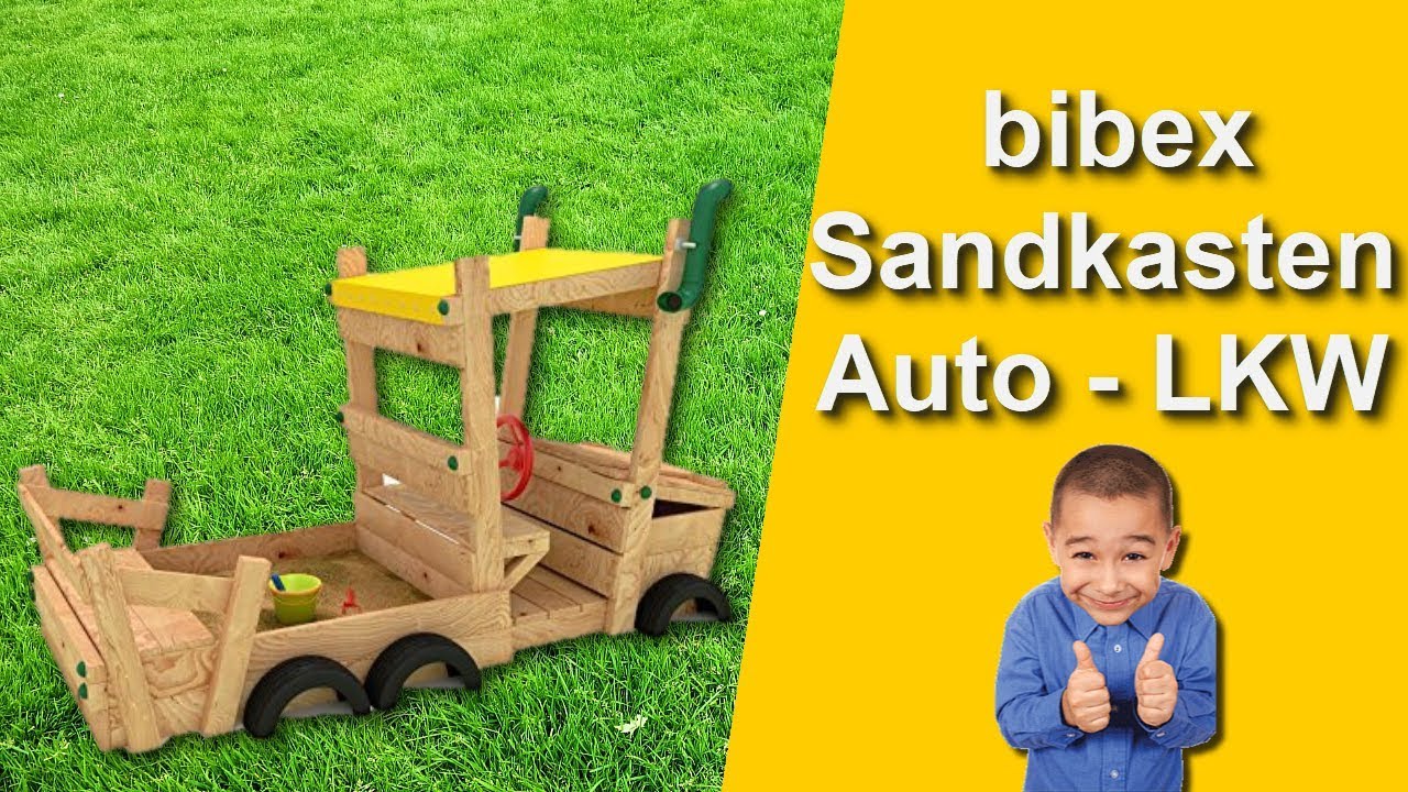 bibex Sandkasten Auto - LKW - Sandkiste - Spielhaus - Buddelbox Review
