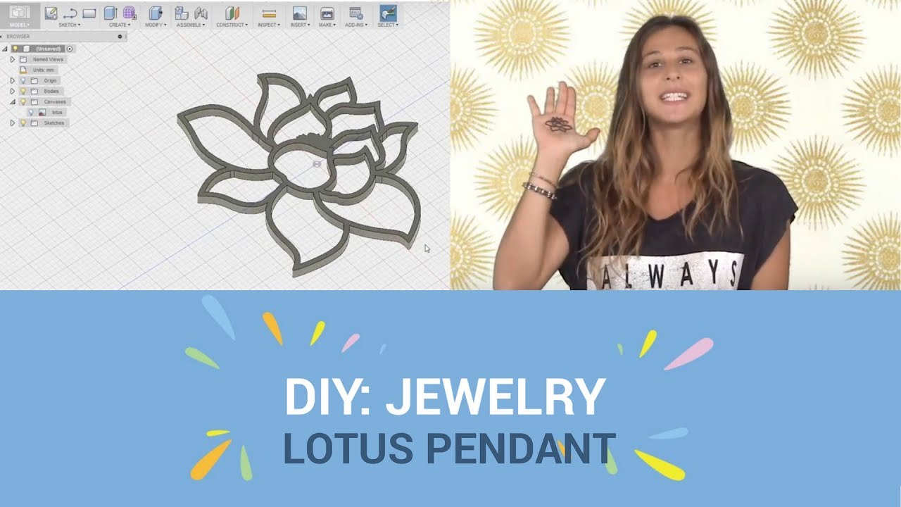 Fusion 360: Lotus Pendant