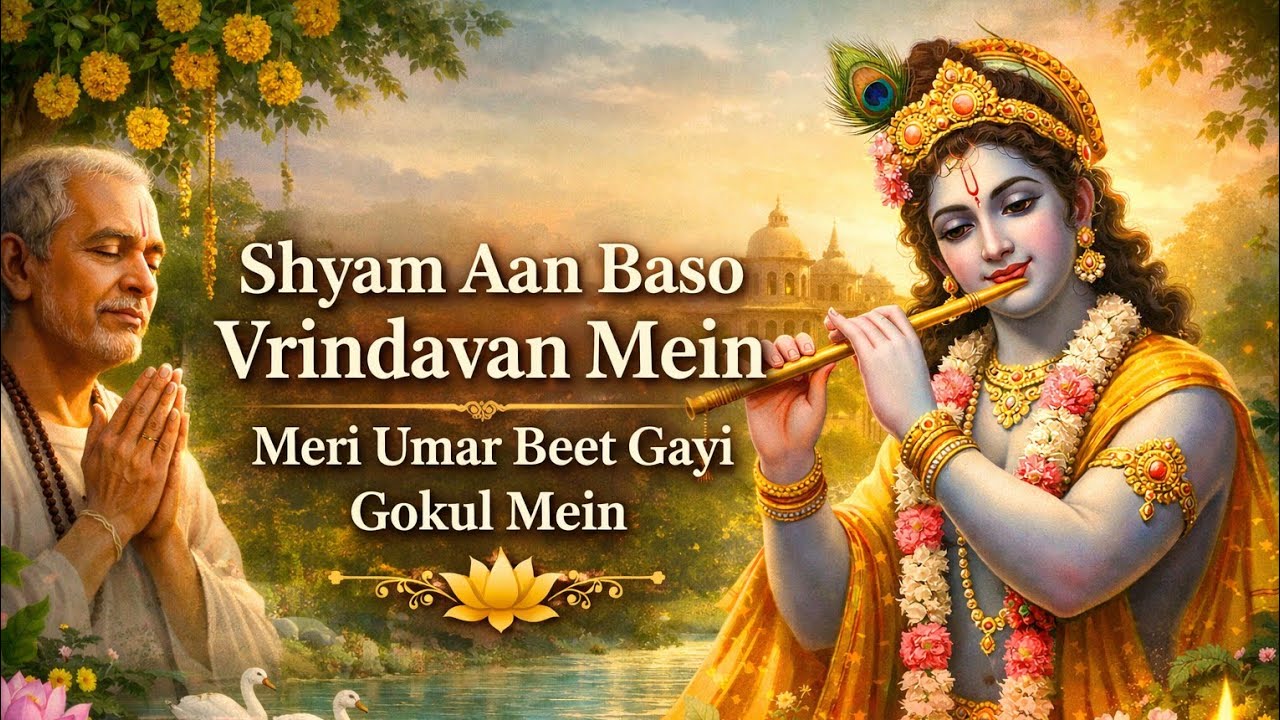 Shyam Aan Baso Vrindavan Mein | Meri Umar Beet Gayi Gokul Mein | Krishna Mind Relaxing Bhajan