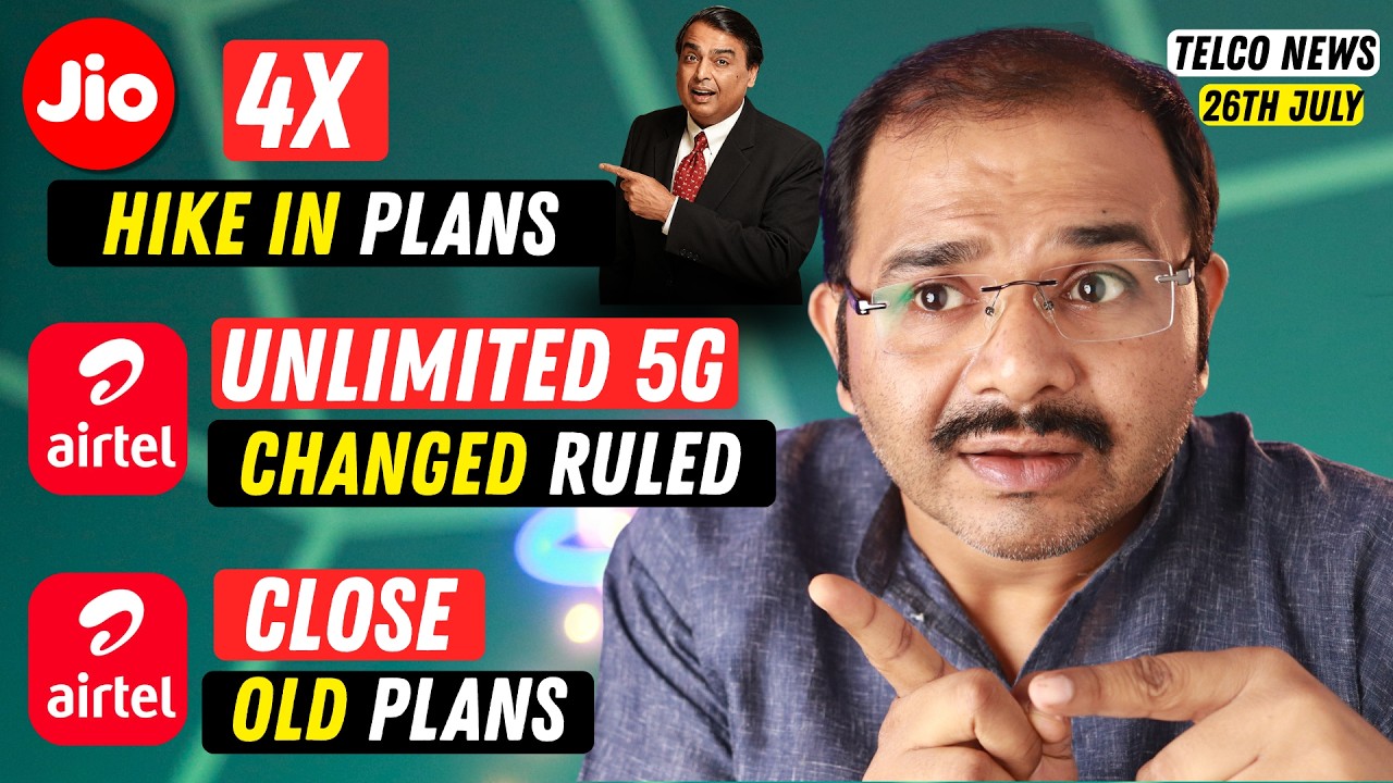 Jio New Plan Starts from ₹589, Airtel Unlimited 5G News, Jio 5G Big News, VI Data Offer | Telco News