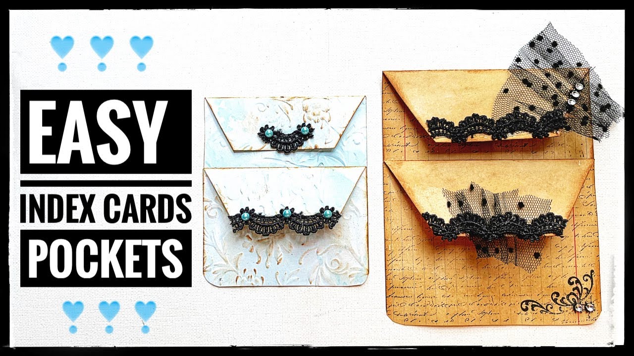 Easy Index Card Pockets - Junk Journal