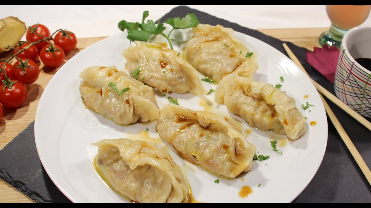 Ravioli cinesi di verdure || Ravioli cinesi ricetta || Ravioli cinesi alla piastra o vapore