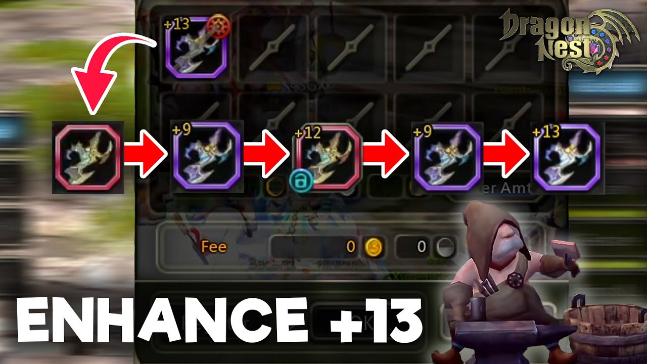 SELL +13 SWORD - BUY +9 - ENHANCE TO +13 ✅​ - Dragon Nest Classic