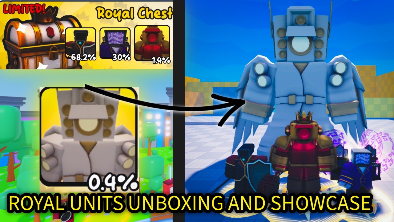 ROYAL UNITS UNBOXING AND SHOWCASE! | Skibidi Masters Tower Defense