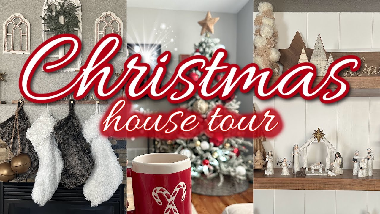 Теплый и уютный рождественский тур по дому | Вдохновение для праздничного декора
