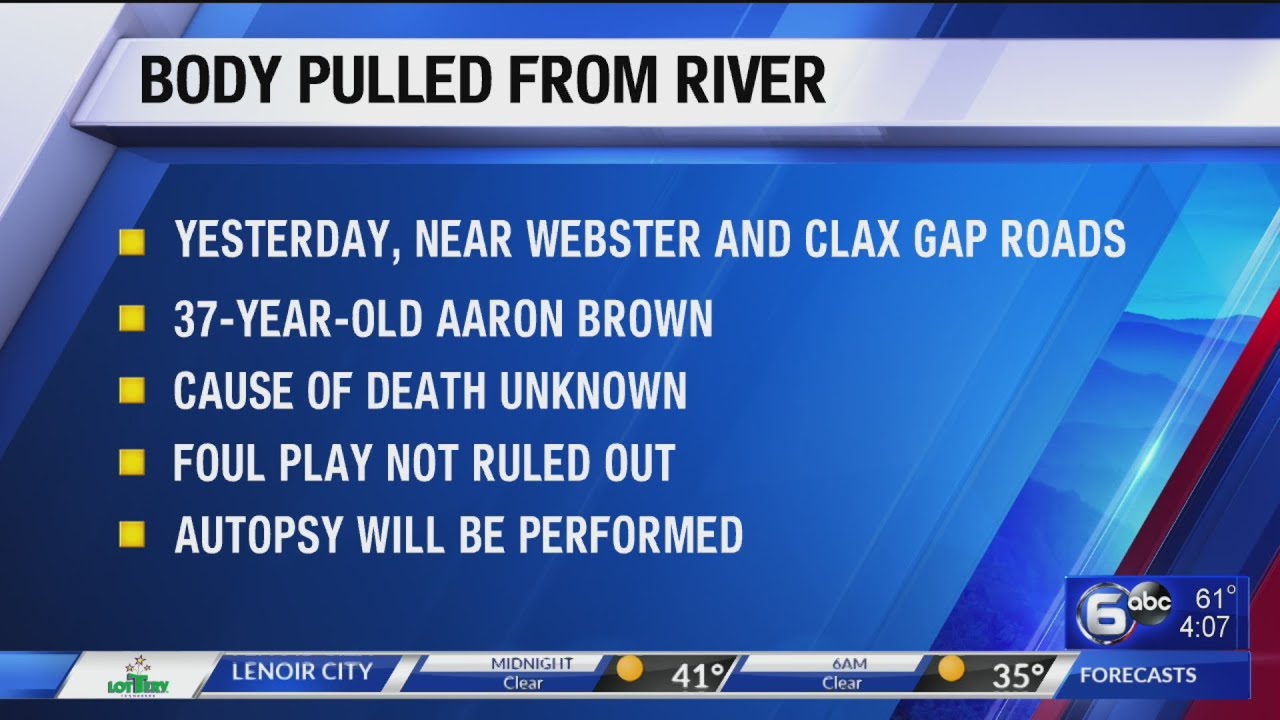 Body of man pulled from Emory River in Harriman