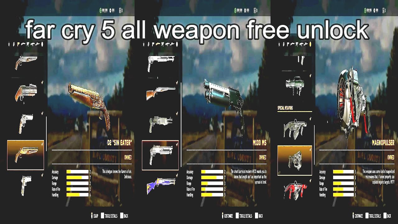 Far Cry 5 Gun Glitch - Unlock Any Gun For Free