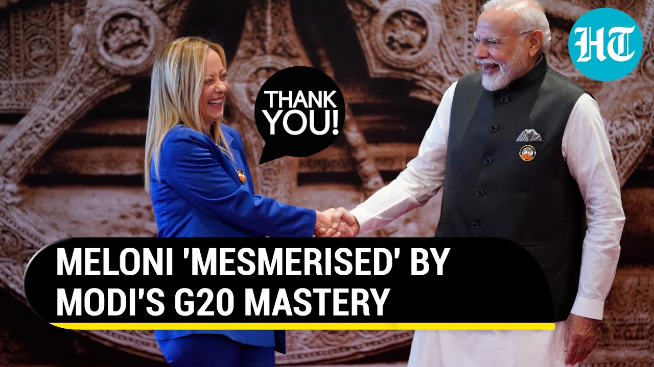 'Thank You': Meloni Compliments Modi; Lauds India's Diplomatic Victory At G20 | Watch