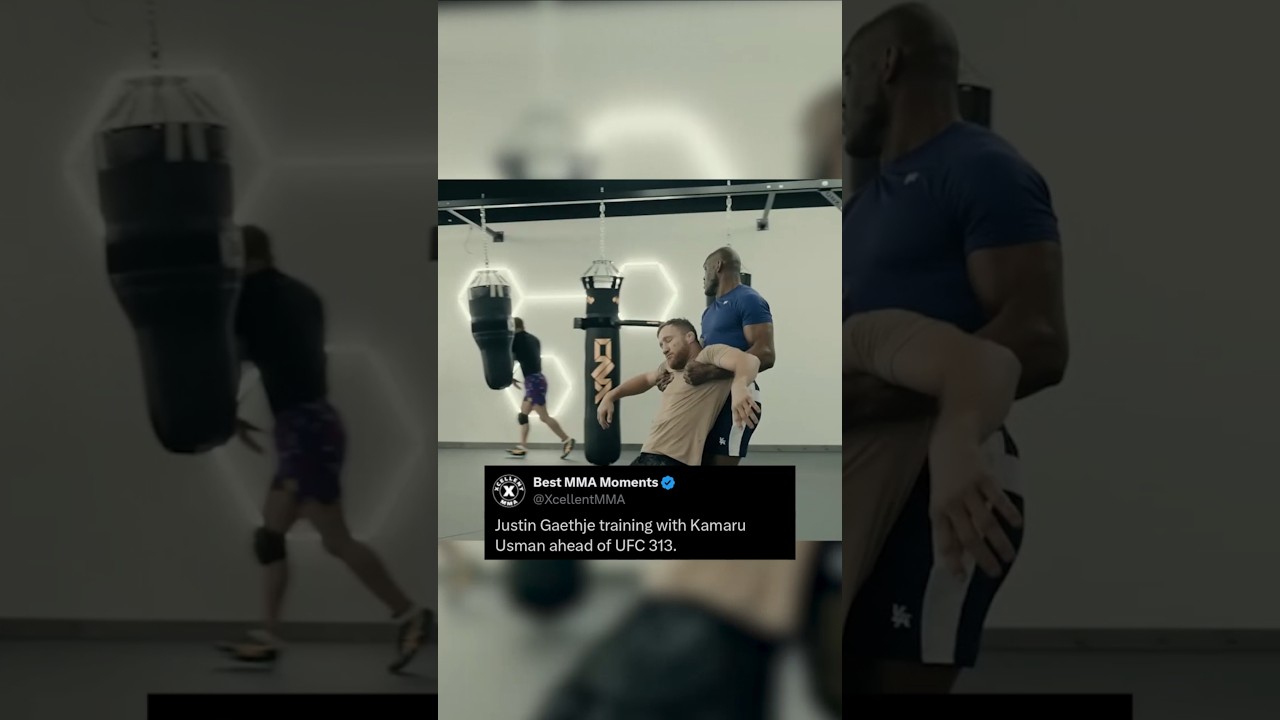 Justin Gaethje hurts himself training with Kamaru Usman
