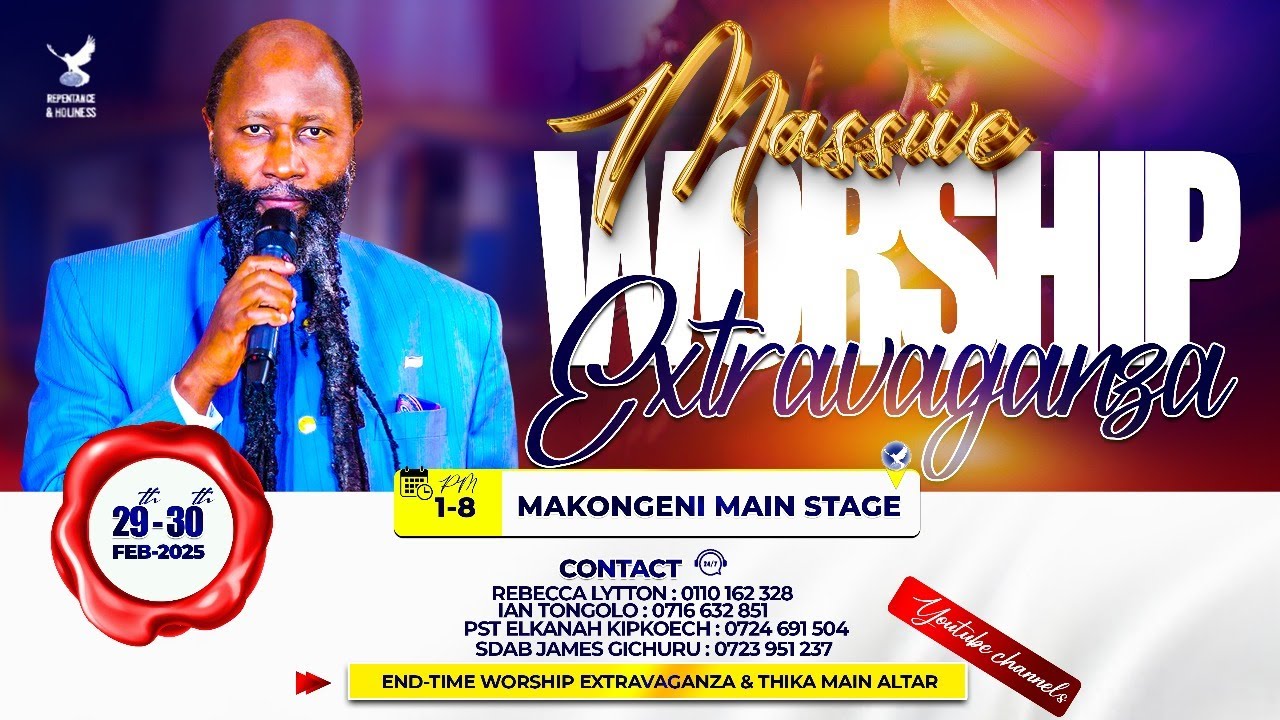 THIKA REGION WORSHIP EXTRAVANGAZA AT MAKONGENI STAGE -29TH MARCH 2025