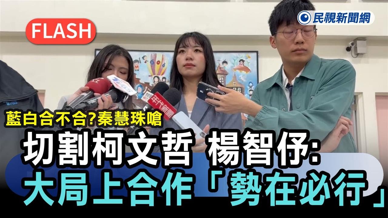 快新聞／藍白合不合？秦慧珠嗆切割柯文哲　楊智伃：大局上合作「勢在必行」－民視新聞