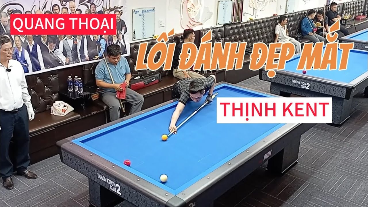 Bida THỊNH KENT gặp QUANG THOẠI lối đánh nhanh gọn giải master cadre 71/2 cúp MR BEN