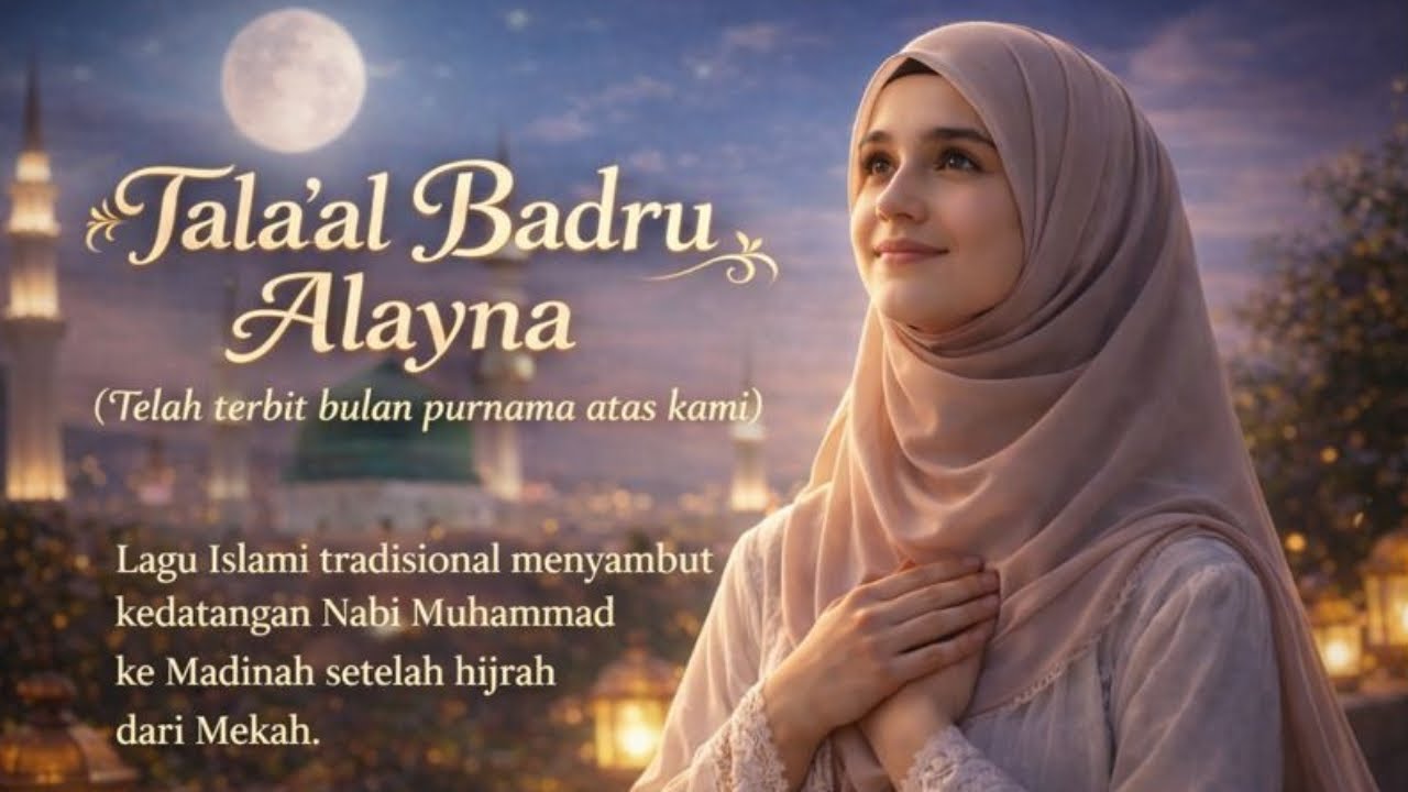 🎵 Tala‘al Badru ‘Alayna (Telah Terbit Bulan Purnama Atas Kami) | Shalawat Merdu Penyejuk Hati 🌙✨