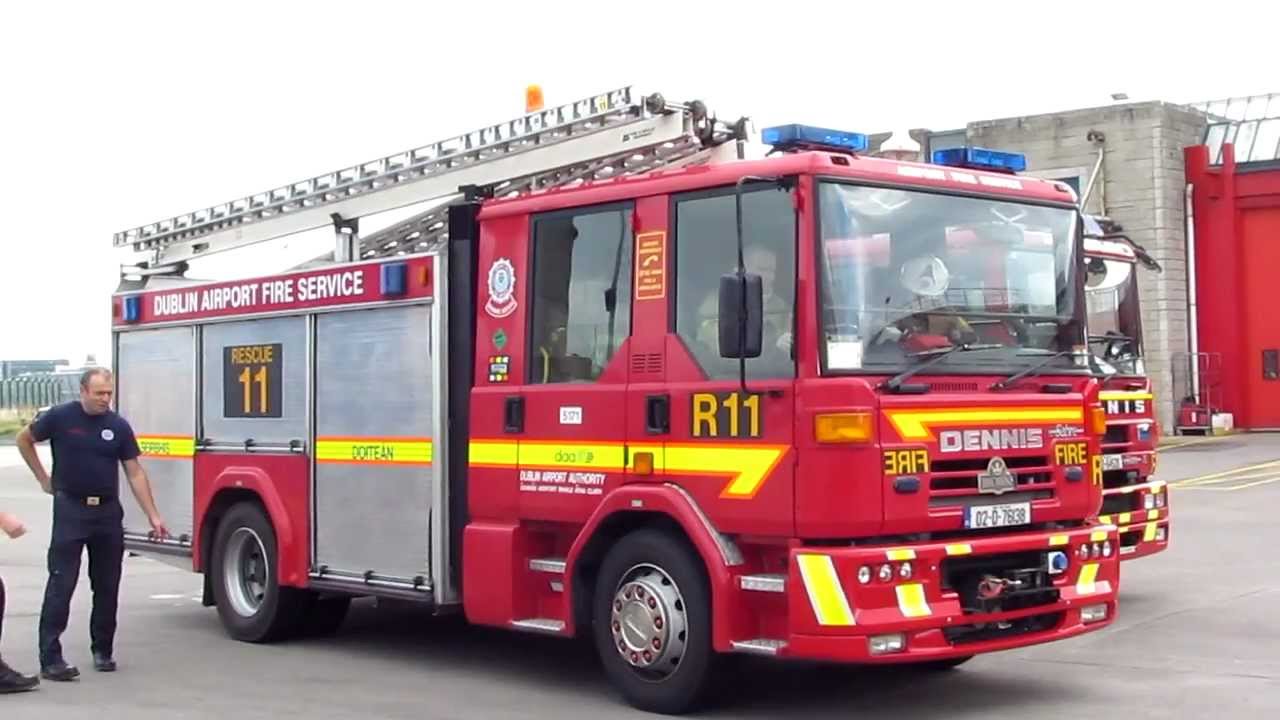 [100th Vid Special] Dublin Airport Fire Service / Rescue 11 & Rescue 17 / Turning Out to an RTA