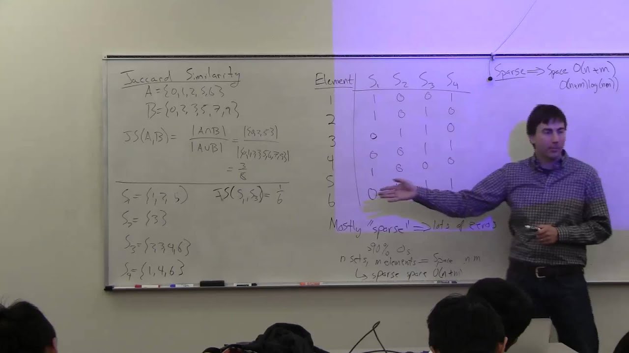 DataMining12-L5: Minhashing (1 of 2)