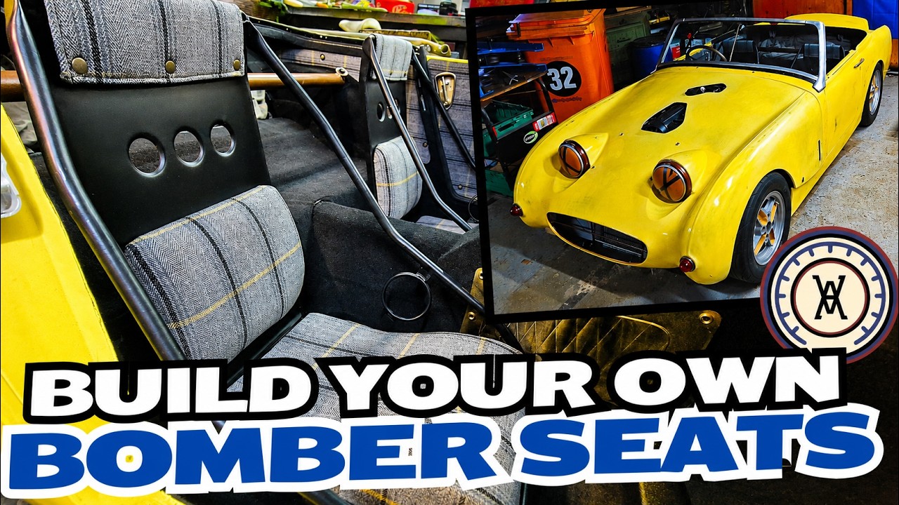 Make Your Own Bomber Seats - Austin Frog Eye Sprite /MG Midget Interior DIY Bug Eye Custom Car Seats