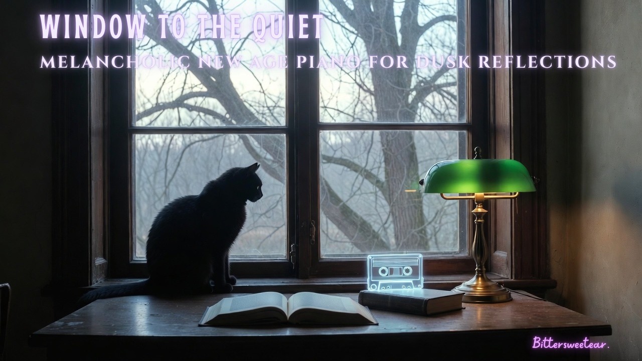 Window to the Quiet ❄️🖤 Melancholic New Age Piano for Dusk Reflections 3 Hours
