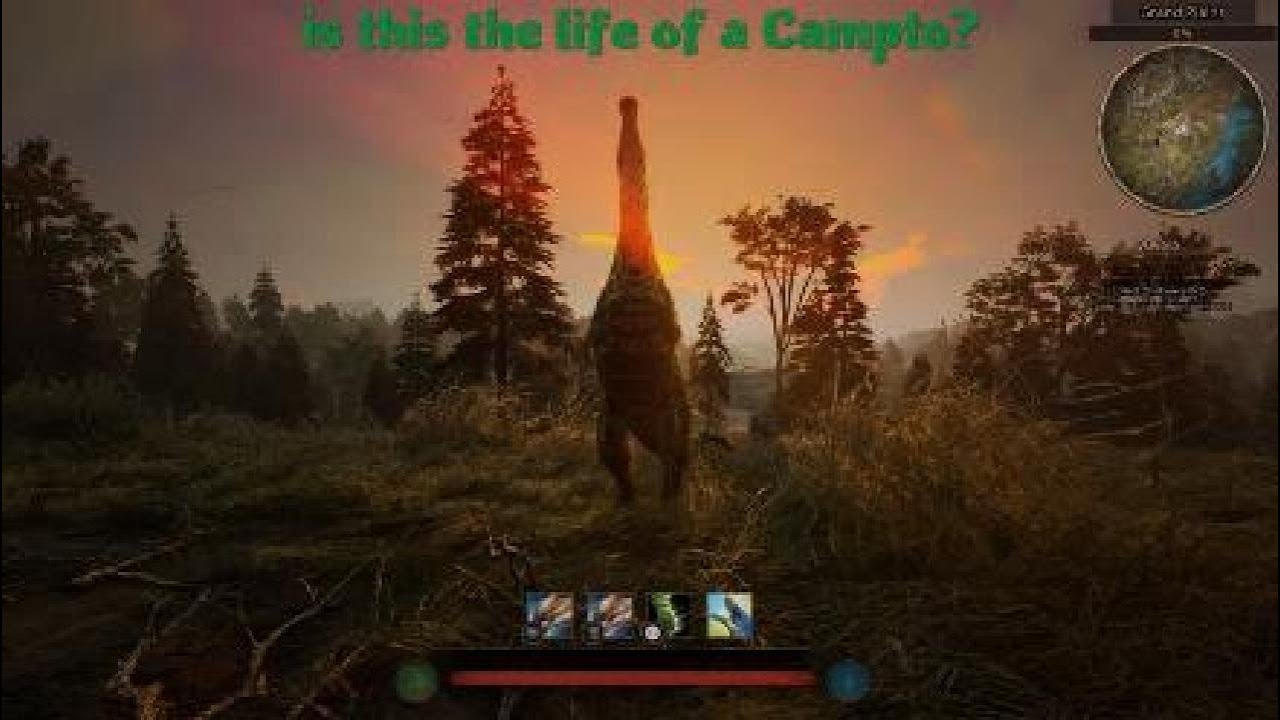 Path of Titans- Solo Campto!!! Am I doing this right? lol 