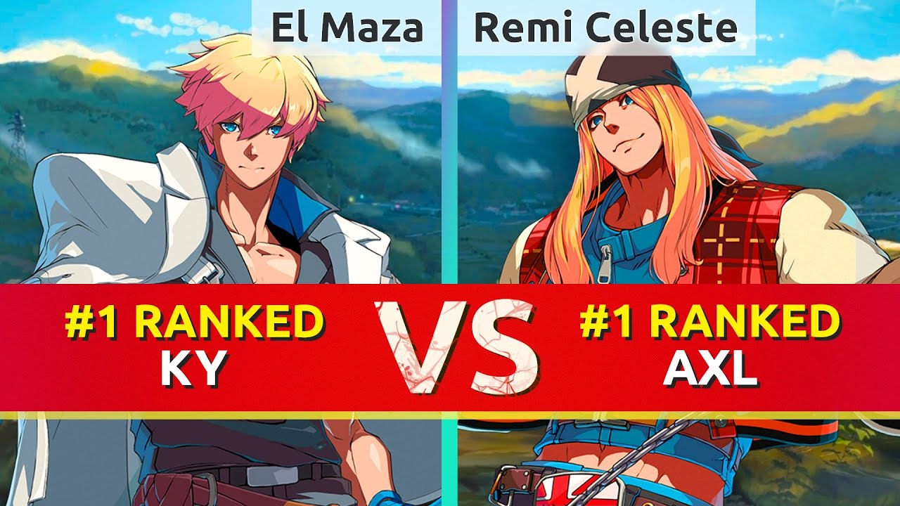 GGST ▰ El Maza (#1 Ranked Ky) vs Remi Celeste (#1 Ranked Axl). High Level Gameplay
