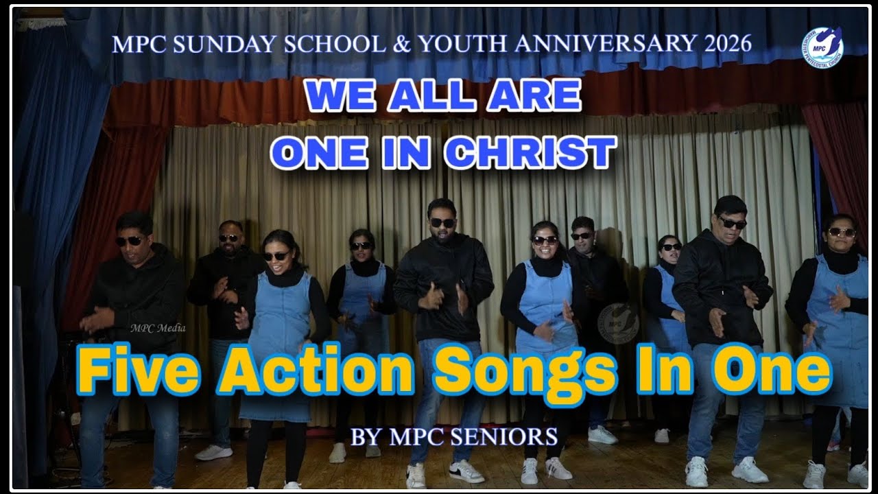 5 in 1 Christian Group Action Song | Tamil Telugu Malayalam Hindi English | Sunday School Youth