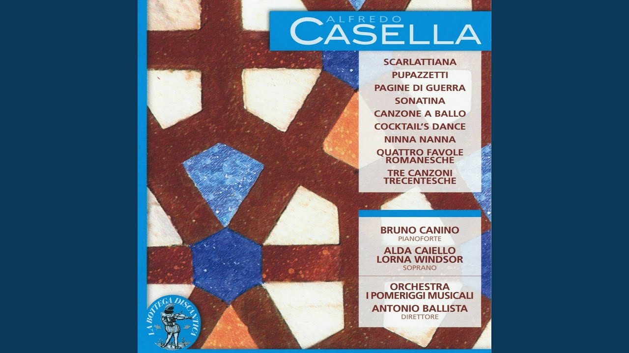 Tre canzoni trecentesche per canto e pianoforte: Giovane bella, luce del mio cuore....