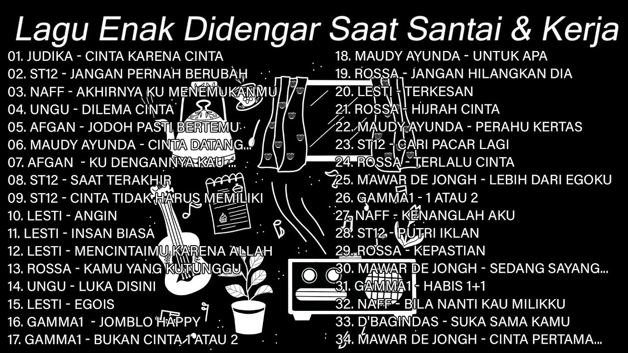 Lagu Enak Didengar Saat Santai & Kerja & Tidur 🏆 Lagu Pop Indonesia Terpopuler 2024