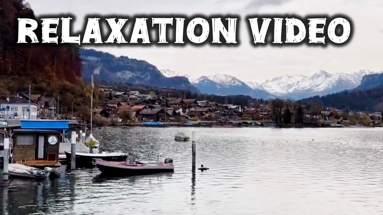 Amazing Nature Scenery & Relaxing Music for Stress Relief /Alpine Lake Brienz 