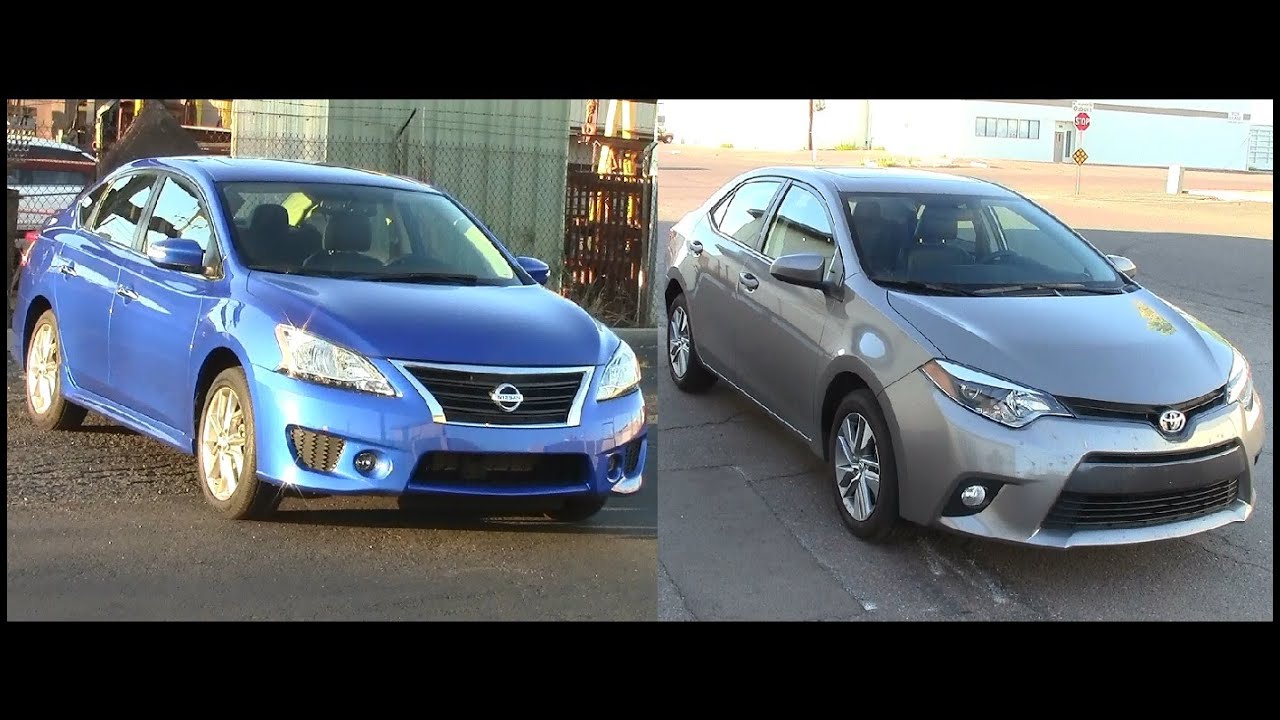 Обзор Nissan Sentra 2015 года и Toyota Corolla 2015 года