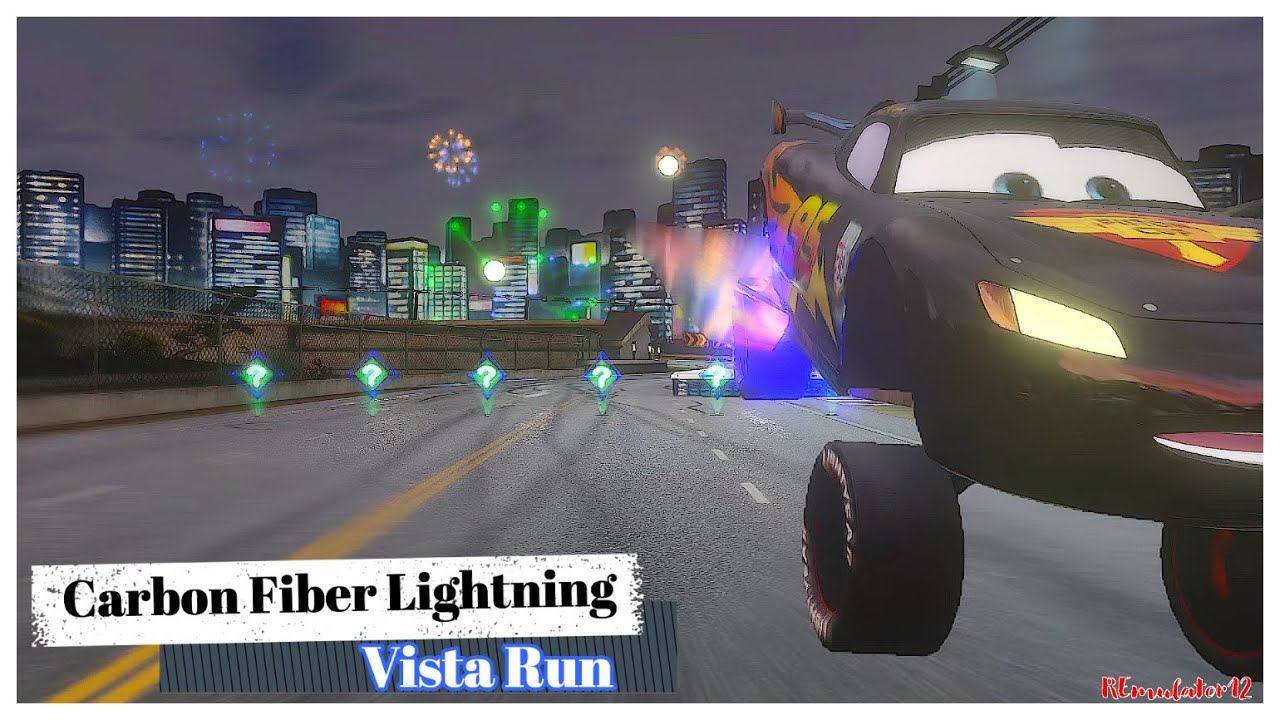 Cars 2 The Video Game | Carbon Fiber Lightning - Battle Race | Vista Run 9 Laps