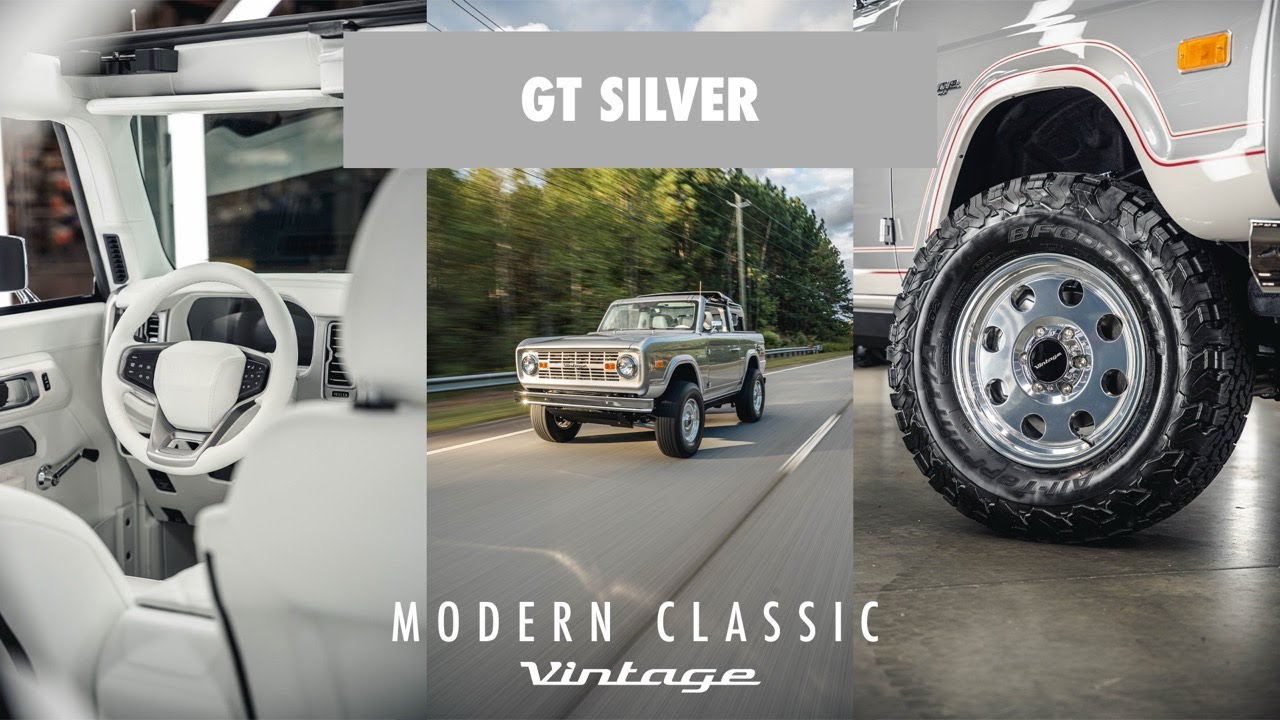GT Silver with Snow white interior | Vintage Modern (formerly Vintage Broncos)