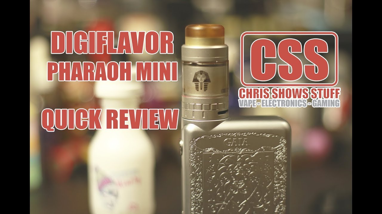 Digiflavor PHARAOH MINI RTA - Quick Review
