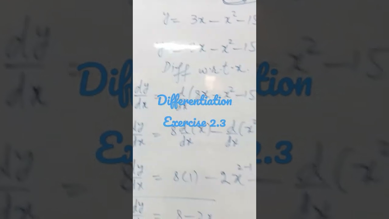 Differentiation class 12 Exercise 2.3