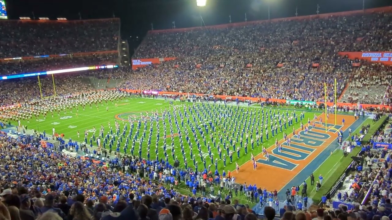 UF FSU 2023 marching band combined pregame